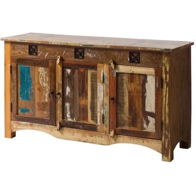 Massivmoebel24 Nature of spirit 126 Credenza - Recyceltes Holz Vintage Shabby Chic Mehrfarben Massivmoebel24 Nature of spirit 126 Credenza - Recyceltes Holz Vintage Shabby Chic Mehrfarben