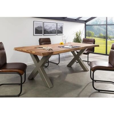 Massivmoebel24.de Sheesham 180x90x77 Tavolo da Pranzo - Stile Industriale Massivmoebel24.de Sheesham 180x90x77 Tavolo da Pranzo - Stile Industriale