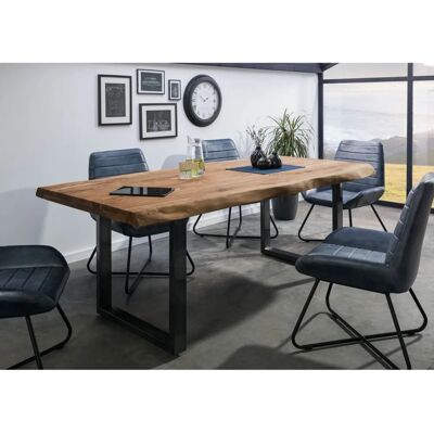 Massivmoebel24 Tavolo in Sheesham 240x100x77 Finitura naturale Rustico Moderno - Tavolo da pranzo Massivmoebel24 Tavolo in Sheesham 240x100x77 Finitura naturale Rustico Moderno - Tavolo da pranzo