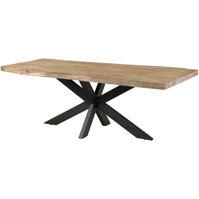 Tavolo in legno di mango di Massivmoebel24.de - FREEFORM 5 - Bordi naturali, finitura beige Tavolo in legno di mango di Massivmoebel24.de - FREEFORM 5 - Bordi naturali, finitura beige
