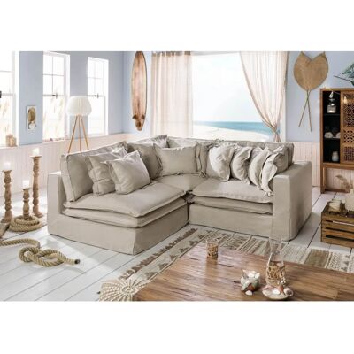 Massivmoebel24 Sylt Modularsofa - Beige - 238x234x90 Massivmoebel24 Sylt Modularsofa - Beige - 238x234x90