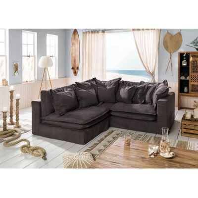 Massivmoebel24.de Ecksofa 238x234x90 dunkelgrau SYLT Massivmoebel24.de Ecksofa 238x234x90 dunkelgrau SYLT