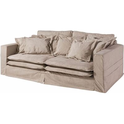 Massivmoebel24.de Kingston Beiges 3-Sitzer Couch - Wohnzimmermöbel Massivmoebel24.de Kingston Beiges 3-Sitzer Couch - Wohnzimmermöbel