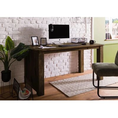 Massivmoebel24.de Mango Schreibtisch - Rustikal, Massiv, 160x80x80, Braun Massivmoebel24.de Mango Schreibtisch - Rustikal, Massiv, 160x80x80, Braun
