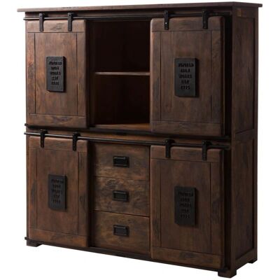 Massivmoebel24 Highboard Mango 150x45x160 - Highboard Massivmoebel24 Highboard Mango 150x45x160 - Highboard