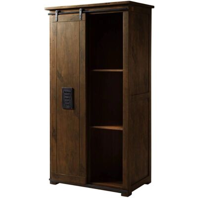 Massivmoebel24 Mangogarderobe - 100x60x190 - Braun - Industrieller Stil Massivmoebel24 Mangogarderobe - 100x60x190 - Braun - Industrieller Stil