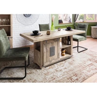 Massivmoebel24 Mango Esstisch - 180x90x76 - Rustikal Industriell Stil Massivmoebel24 Mango Esstisch - 180x90x76 - Rustikal Industriell Stil