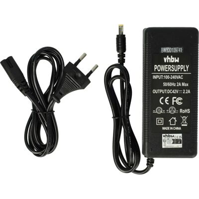 vhbw Caricabatterie per bici 36 V con attacco rotondo - Accessorio e-bike vhbw Caricabatterie per bici 36 V con attacco rotondo - Accessorio e-bike