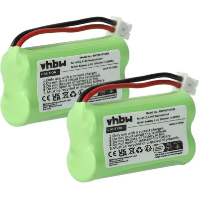 vhbw 2x batterie compatible avec Universum CL15, SL15 téléphone fixe sans fil - Batterie Téléphone Fixe vhbw 2x batterie compatible avec Universum CL15, SL15 téléphone fixe sans fil - Batterie Téléphone Fixe