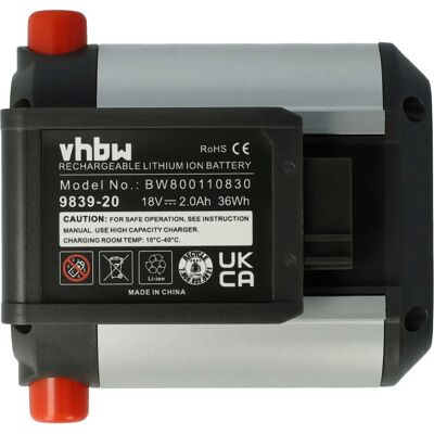 vhbw Batteria Gardena - 2000mAh, 18V - Tagliaerba e Attrezzi da Giardino vhbw Batteria Gardena - 2000mAh, 18V - Tagliaerba e Attrezzi da Giardino