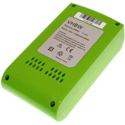Batería Li-Ion 24V Green vhbw - Compatible con Herramientas Batería Li-Ion 24V Green vhbw - Compatible con Herramientas