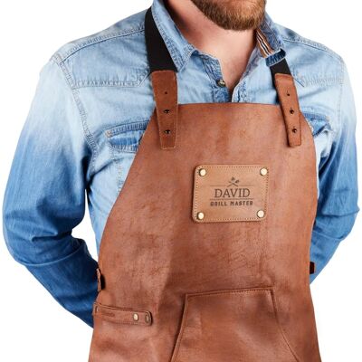 YourSurprise Gerecycled Leder Schort met Naam - Schort YourSurprise Gerecycled Leder Schort met Naam - Schort