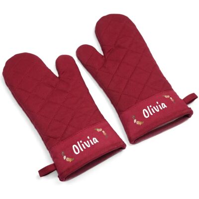YourSurprise - Oven Mitts - Bordeaux - Oven Mitts YourSurprise - Oven Mitts - Bordeaux - Oven Mitts