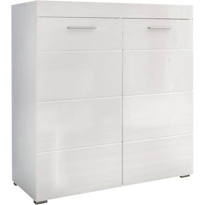 Trendteam Amanda Schuhschrank - Moderner Weiß Hochglanz - 91cm Trendteam Amanda Schuhschrank - Moderner Weiß Hochglanz - 91cm