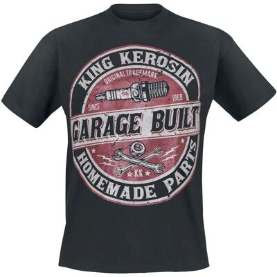King Kerosin Garage Built T-paita - Lyhythihainen - Puuvilla - Normaalisti istuva - Pyöreλος kaulus - Miehet King Kerosin Garage Built T-paita - Lyhythihainen - Puuvilla - Normaalisti istuva - Pyöreλος kaulus - Miehet