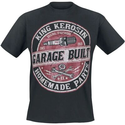 King Kerosin Garage Built Lyhythihainen T-paita - Miehet - Musta King Kerosin Garage Built Lyhythihainen T-paita - Miehet - Musta