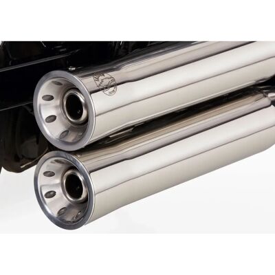 Falcon - Double Groove - Hochglanz poliert - Edelstahl - Silber - Abgasanlage Falcon - Double Groove - Hochglanz poliert - Edelstahl - Silber - Abgasanlage
