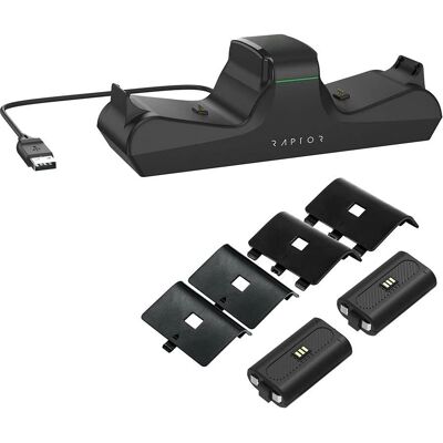 Raptor Gaming CSX200 Station de Chargement Double - Accessoires Contrôleur - Publicité Raptor Gaming CSX200 Station de Chargement Double - Accessoires Contrôleur - Publicité