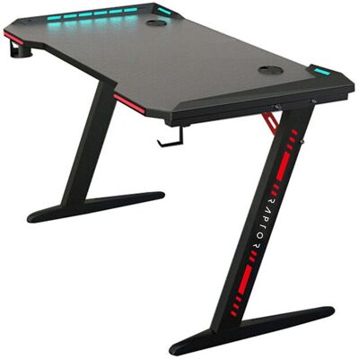 Raptor Gaming GT-100 RGB - Gaming-Schreibtisch, Verstellbares RGB-Licht, Stahlrahmen Raptor Gaming GT-100 RGB - Gaming-Schreibtisch, Verstellbares RGB-Licht, Stahlrahmen