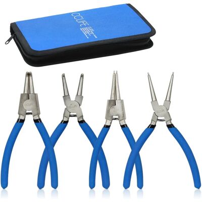 CCLIFE - Seeger 4-Piece - 175mm - Interne/Externe - Pinces - Publicité CCLIFE - Seeger 4-Piece - 175mm - Interne/Externe - Pinces - Publicité