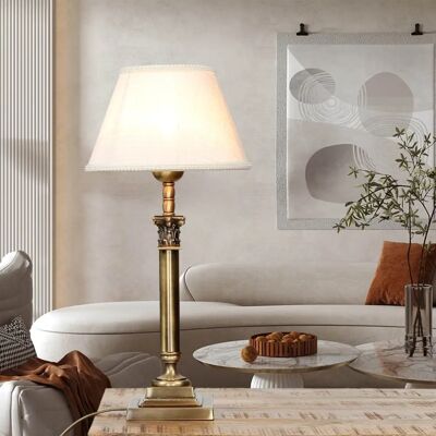LICHT-ERLEBNISSE Abat Messing Tischlampe - Liberty Stil LICHT-ERLEBNISSE Abat Messing Tischlampe - Liberty Stil