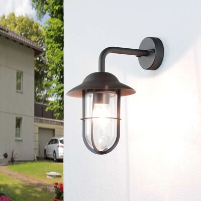 LICHT-ERLEBNISSE Well Glas Lantern - Gartenbeleuchtung - Schwarz, transparent LICHT-ERLEBNISSE Well Glas Lantern - Gartenbeleuchtung - Schwarz, transparent