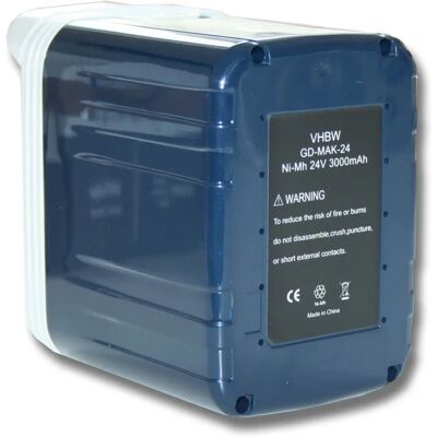vhbw Batería Makita - 24V, 3000mAh NiMH - Compatible con BHR200SHE vhbw Batería Makita - 24V, 3000mAh NiMH - Compatible con BHR200SHE