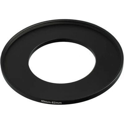 Adaptateur de filtre pour objectif photo - 49mm à 82mm - Noir métallique Adaptateur de filtre pour objectif photo - 49mm à 82mm - Noir métallique