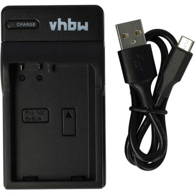 Chargeur de Batterie Nikon vhbw - Compatible avec D3400 D3500 D3300 - Micro USB Chargeur de Batterie Nikon vhbw - Compatible avec D3400 D3500 D3300 - Micro USB