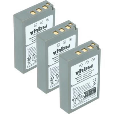 VHBW Pack de Batteries pour Appareils Photo Olympus - Modèles E-P7, E-PM2, E-PL5, E-PL2, E-PL7, E-PL8, E-P3, E-PL6, E-PL9, E-PM1, E-PL3 VHBW Pack de Batteries pour Appareils Photo Olympus - Modèles E-P7, E-PM2, E-PL5, E-PL2, E-PL7, E-PL8, E-P3, E-PL6, E-PL9, E-PM1, E-PL3