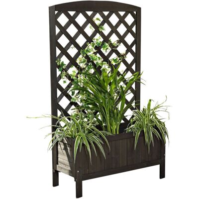 Macetero Rejilla de Madera Mucola - Soporte para Plantas - Rectangular Macetero Rejilla de Madera Mucola - Soporte para Plantas - Rectangular