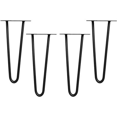 MELKO - Hairpin Legs 30CM - Schwarz - Stahl - Tischbeine MELKO - Hairpin Legs 30CM - Schwarz - Stahl - Tischbeine