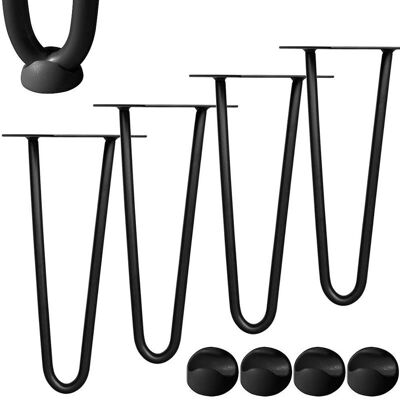 Mucola Modello Gambe a forcella nere da 45cm - Tipo di tavolo Mucola Modello Gambe a forcella nere da 45cm - Tipo di tavolo