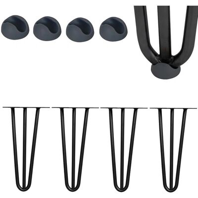 MELKO - Hairpin Leg 36CM - Nero - 12mm Acciaio - Hairpin Leg MELKO - Hairpin Leg 36CM - Nero - 12mm Acciaio - Hairpin Leg