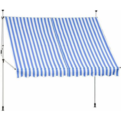 MUCOLA Toldo de abrazadera para balcón - Protección UV, contra viento MUCOLA Toldo de abrazadera para balcón - Protección UV, contra viento