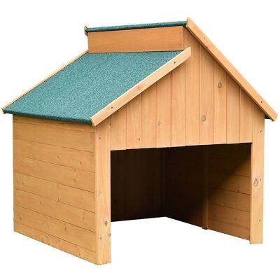 MUCOLA Garaje de Jardín - Carport de Madera con Protección UV MUCOLA Garaje de Jardín - Carport de Madera con Protección UV