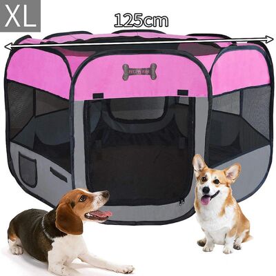 Corral para cachorros MUCOLA - Plegable 125cm para animales pequeños Corral para cachorros MUCOLA - Plegable 125cm para animales pequeños