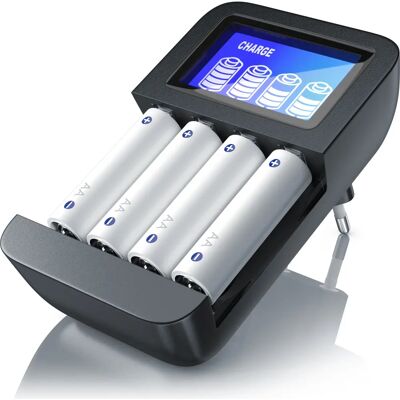 Aplic Batterie Ladegerät - Universal 4-Schacht NiMH AA/AAA - 2700mAh Aplic Batterie Ladegerät - Universal 4-Schacht NiMH AA/AAA - 2700mAh