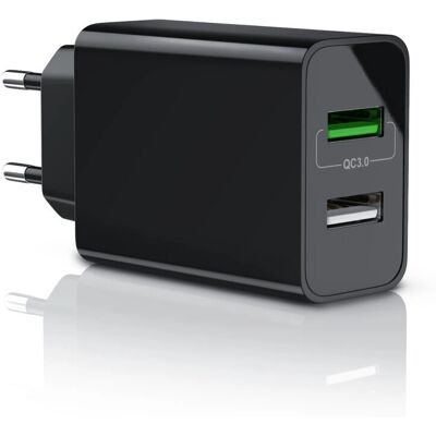 Aplic - USB Ladegerät QC3.0 2-Port - 30W - QC3.0 2-Port - USB-Ladegerät Aplic - USB Ladegerät QC3.0 2-Port - 30W - QC3.0 2-Port - USB-Ladegerät