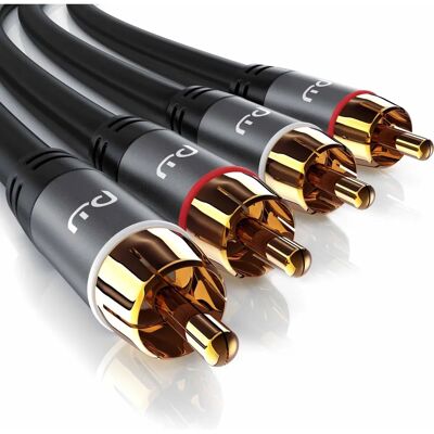 Primewire Primewire Stereo Cinch Audio Kabel - 7.50 m - RCA, Mehrfach geschirmt, HiFi Primewire Primewire Stereo Cinch Audio Kabel - 7.50 m - RCA, Mehrfach geschirmt, HiFi