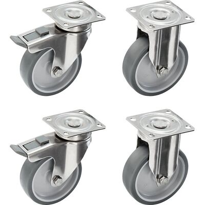 Proroll Edelstahl-Rollen - 125mm Proroll Edelstahl-Rollen - 125mm