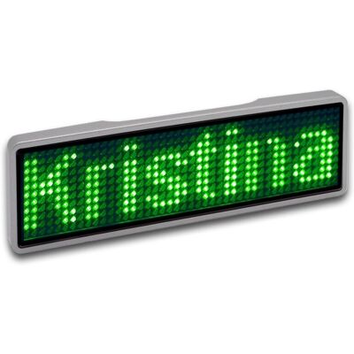 Sertronics 125907 USB LED Namensschild Grün, Silber - LED Namensschild Sertronics 125907 USB LED Namensschild Grün, Silber - LED Namensschild