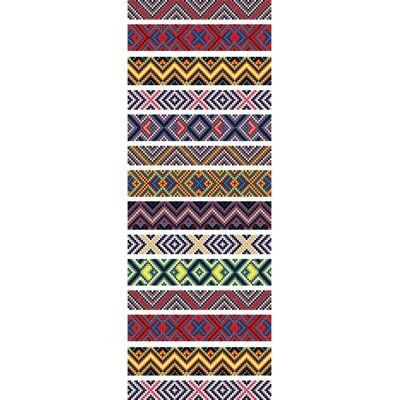 QUEENCE Davis Vinyl Tapete - Bunt, Selbstklebend, 90x250cm QUEENCE Davis Vinyl Tapete - Bunt, Selbstklebend, 90x250cm