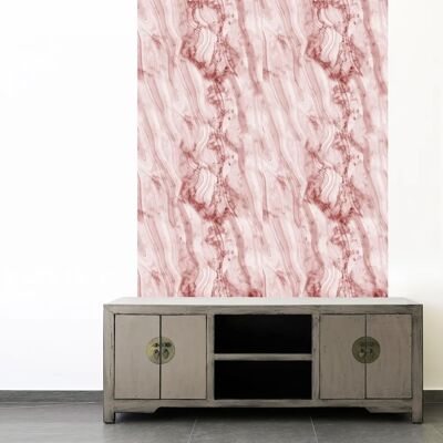 QUEENCE Ali Vinyltapete - Steinoptik, 90x250cm, Rosa QUEENCE Ali Vinyltapete - Steinoptik, 90x250cm, Rosa