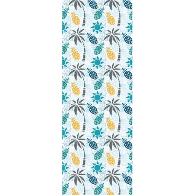 QUEENCE Tiegan Vinyltapete - Blau, 0,9x2,5m - Tapeten QUEENCE Tiegan Vinyltapete - Blau, 0,9x2,5m - Tapeten