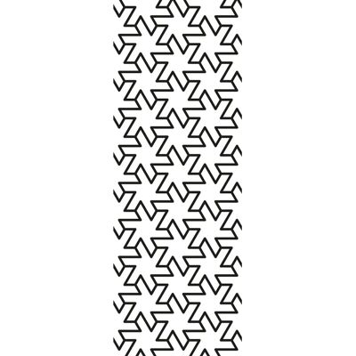 QUEENCE Yasmin Vinyltapete - Selbstklebend, 0,9x2,5m, Schwarz QUEENCE Yasmin Vinyltapete - Selbstklebend, 0,9x2,5m, Schwarz