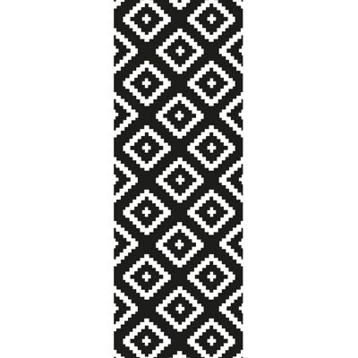 QUEENCE Bradley Vinyltapete - Selbstklebend, 90x250cm, Schwarz & Weiß - Wandbelag QUEENCE Bradley Vinyltapete - Selbstklebend, 90x250cm, Schwarz & Weiß - Wandbelag