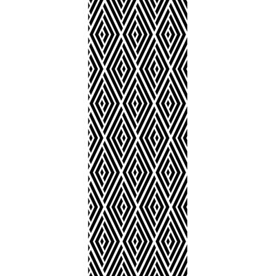 QUEENCE Ben Vinyltapete - Selbstklebend, 90x250cm, schwarz/weiß - Tapete QUEENCE Ben Vinyltapete - Selbstklebend, 90x250cm, schwarz/weiß - Tapete