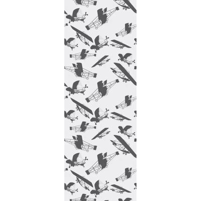 QUEENCE Vinyl Tapete Femmechina - 0,9x2,5m - Grau Wandbeklebung QUEENCE Vinyl Tapete Femmechina - 0,9x2,5m - Grau Wandbeklebung