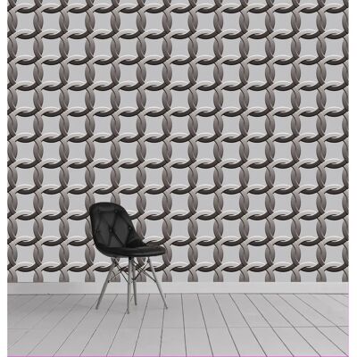 QUEENCE Felix Vinyltapete - Selbstklebend, Grau - 90x250cm - Tapete QUEENCE Felix Vinyltapete - Selbstklebend, Grau - 90x250cm - Tapete